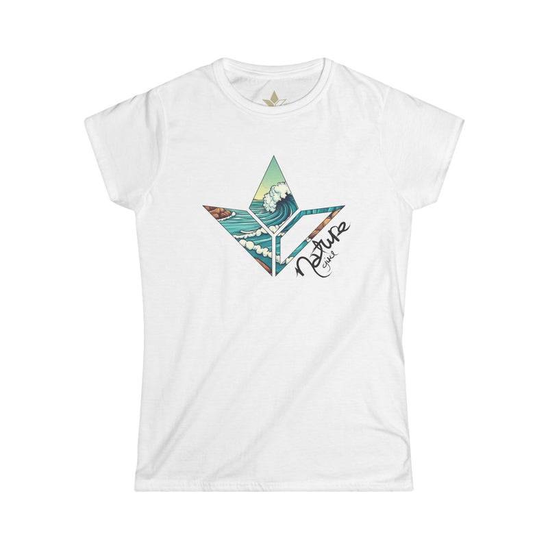 Cartoon Aloe Wave Short Sleeve T-Shirt (Womens)