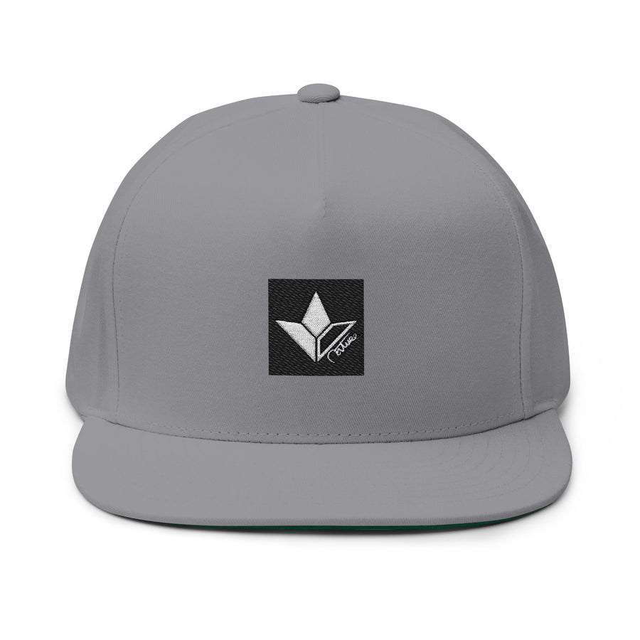 Aloe Squared (Black) Embroidered Flat Bill Cap image 1