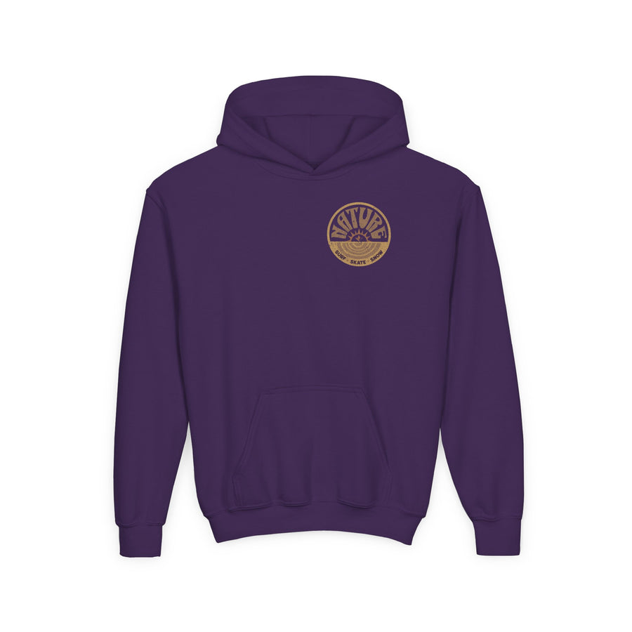 Sun Dial Heavy Hooded Sweatshirt (Youth Unisex) image 2