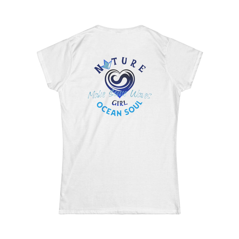 Ocean Soul (Blue) Short Sleeve T-Shirt (Womens)