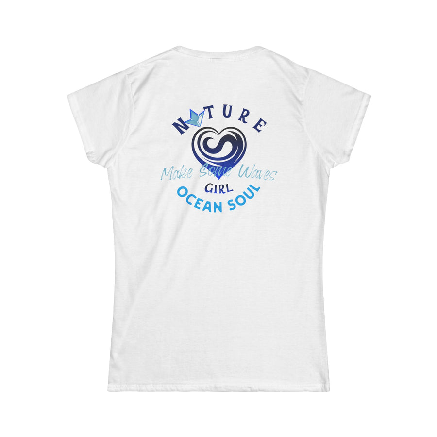 Ocean Soul (Blue) Short Sleeve T-Shirt (Womens) image 0