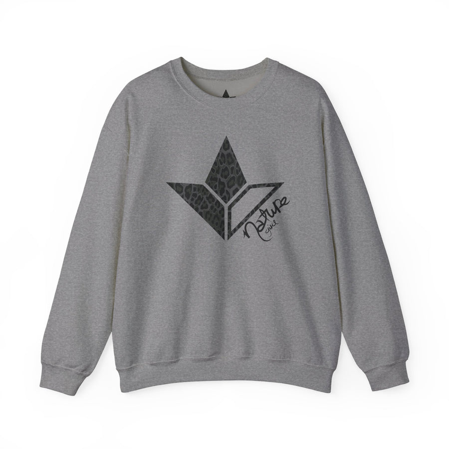 Black Leopard Aloe Crewneck Sweatshirt (Womens) image 2