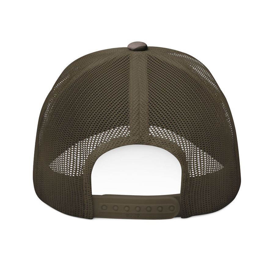 Camo Aloe Squared Embroidered Snapback Trucker Hat image 3