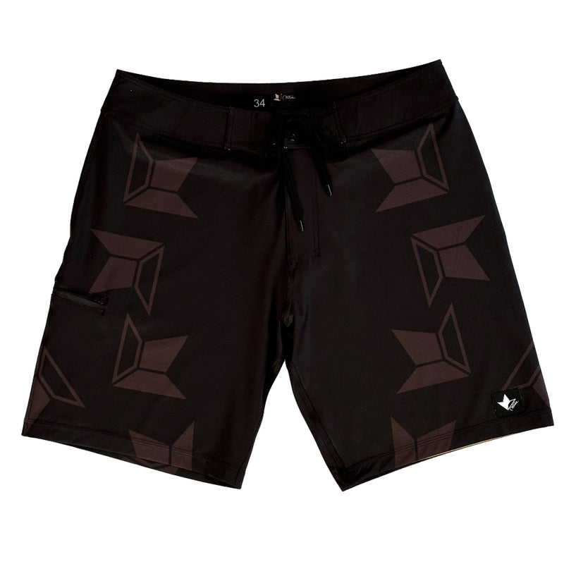 VeraFlex Faded Leaf Boardshorts (Black)