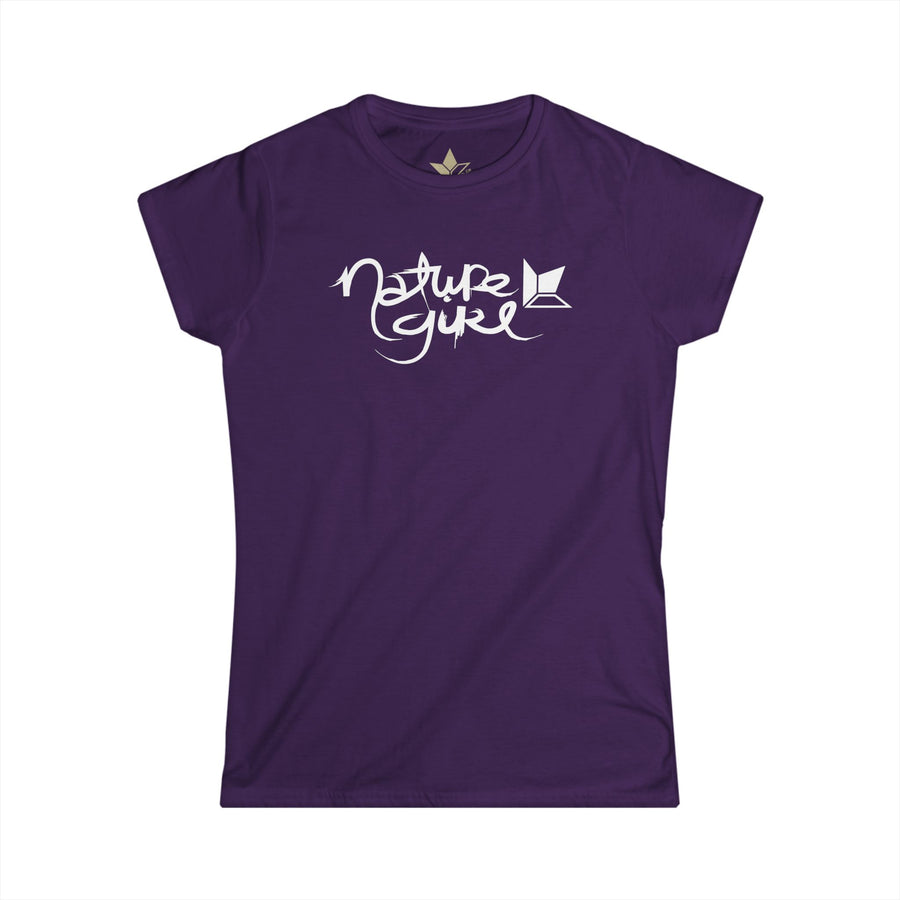 Nature Girl Tilted Right (White) Short Sleeve T-Shirt (Womens) image 0