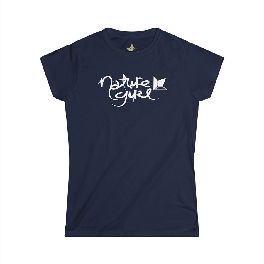 Nature Girl Tilted Right (White) Short Sleeve T-Shirt (Womens) image 1