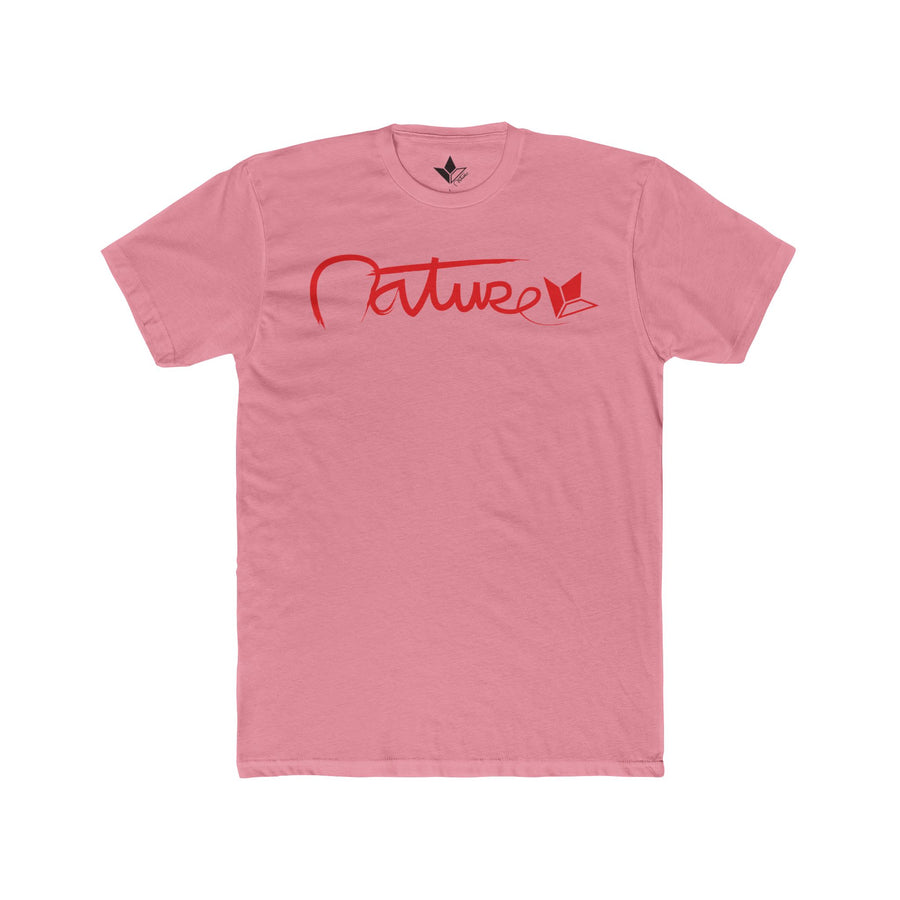 Nature Tilted Right (Red) Short Sleeve T-Shirt (Mens) image 1