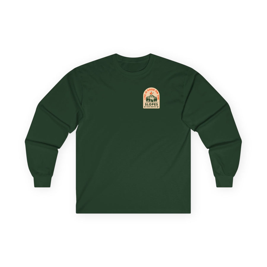 Life is Good on the Slopes Long Sleeve T-Shirt (Mens) image 2