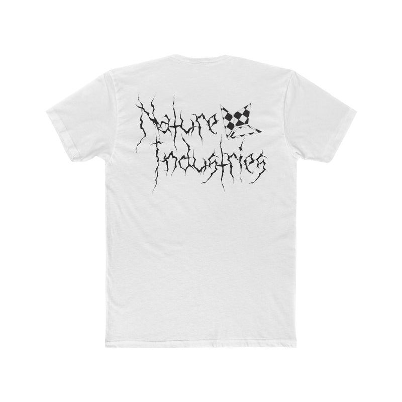Nature Industries White Checkered Flag Short Sleeve T-Shirt (Mens)
