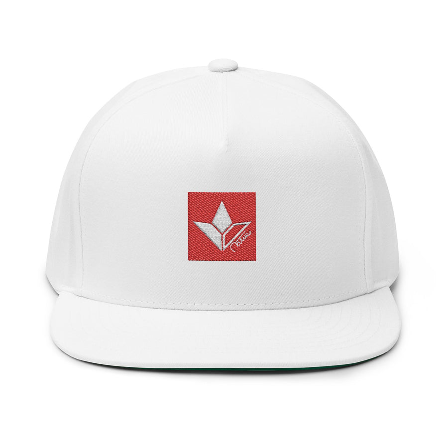 Aloe Squared (Red) Embroidered Flat Bill Cap image 1
