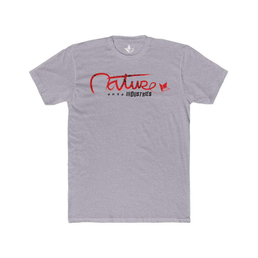 Nature Industries Tilted Right (Red) Short Sleeve T-Shirt (Mens) image 3