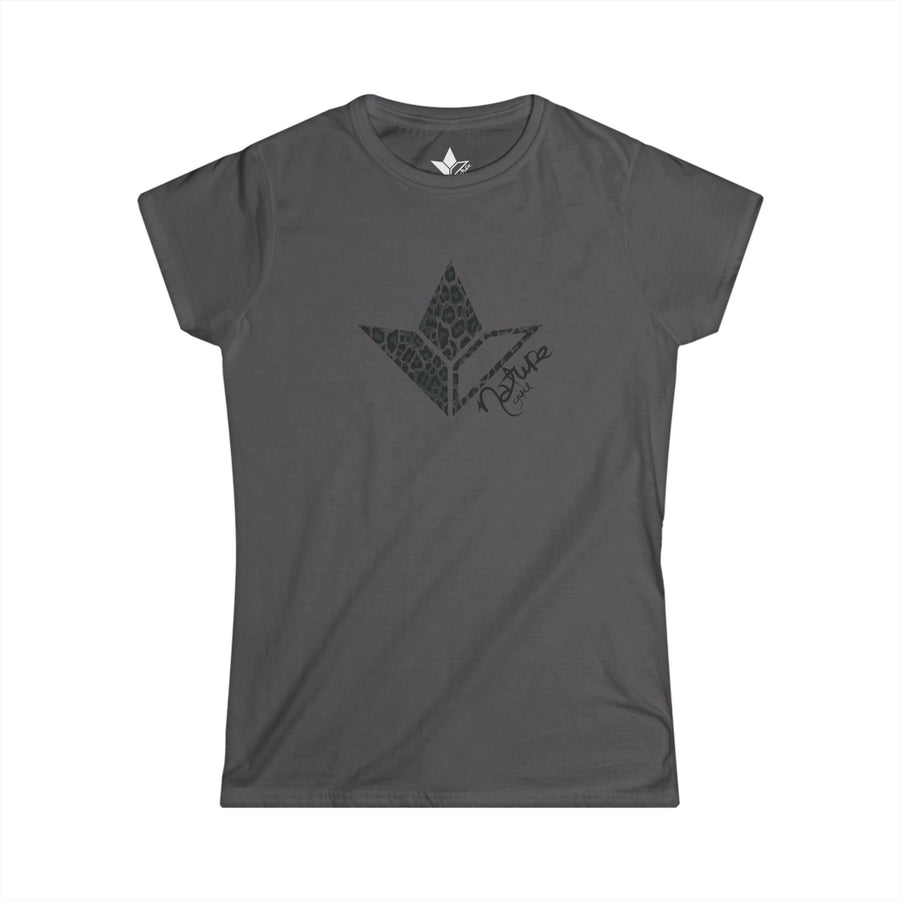 Black Leopard Aloe Short Sleeve T-Shirt (Womens) image 2