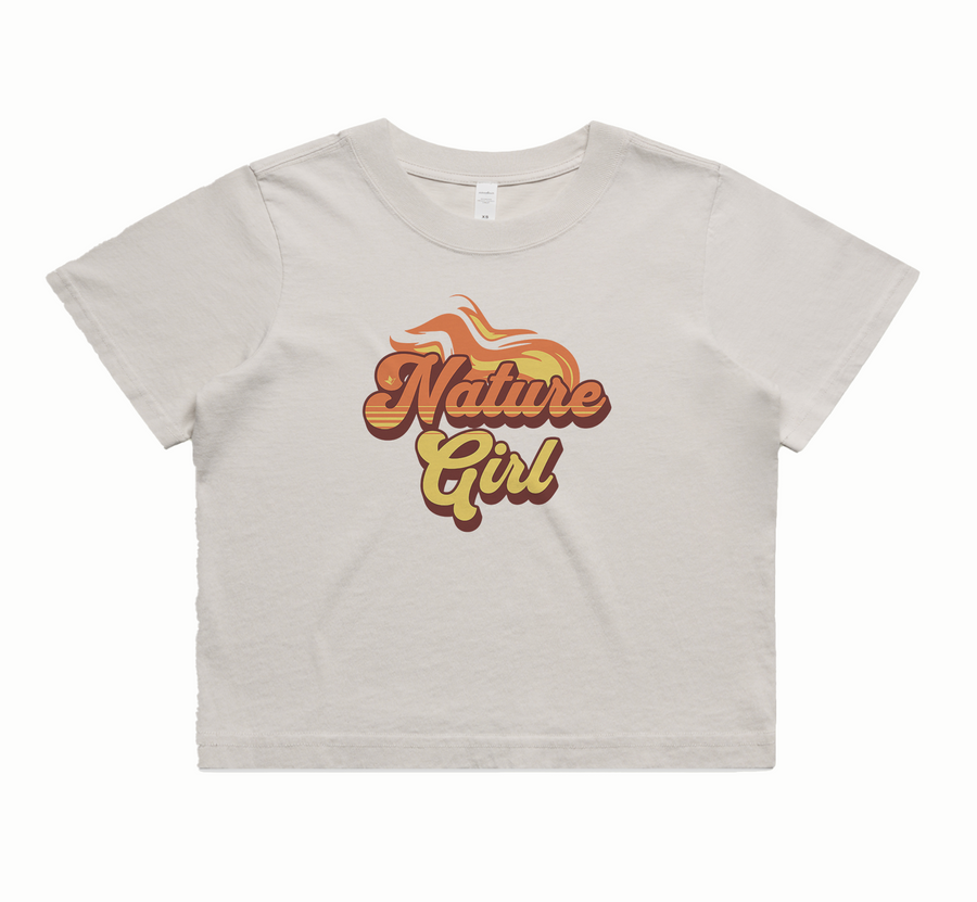 Inferno Ride  (Solar Blaze Flame) Crop Tee (Women's) image 0