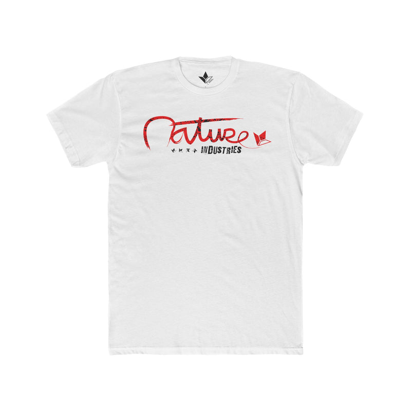 Nature Industries Tilted Right (Red) Short Sleeve T-Shirt (Mens)