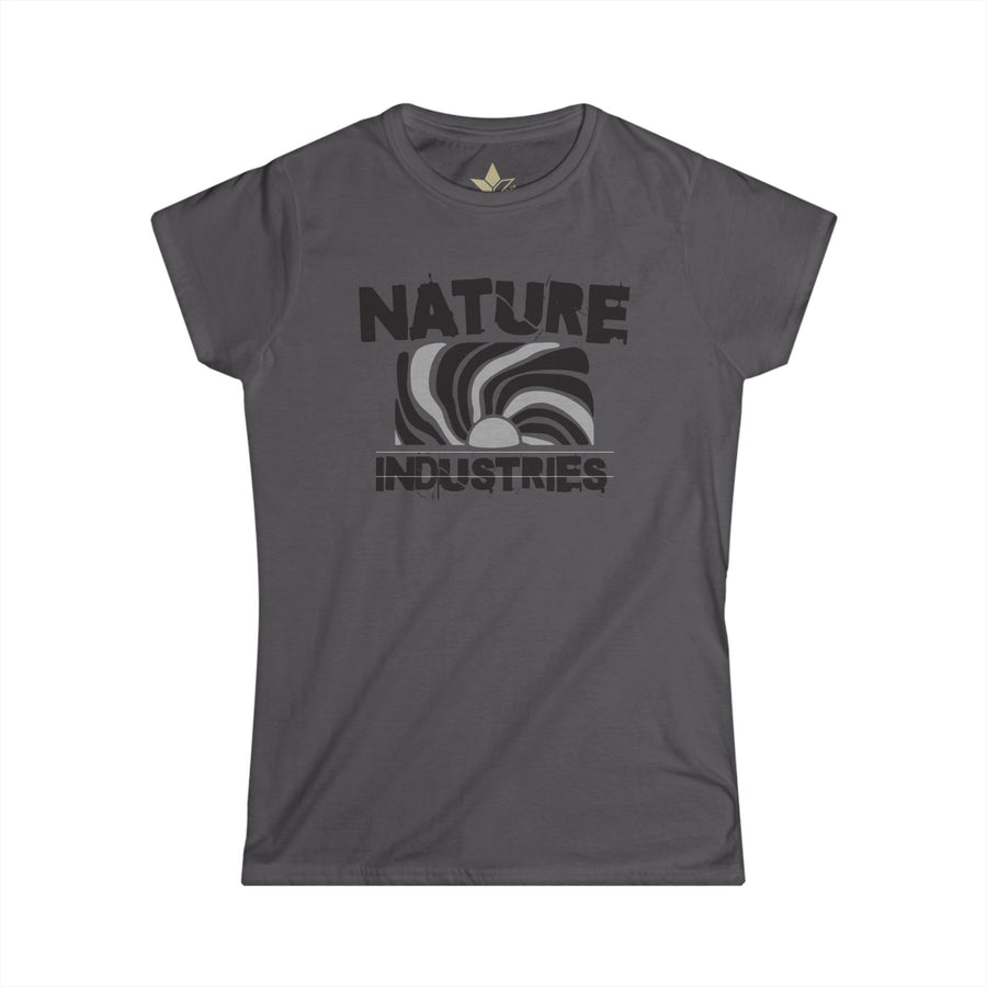 Sun Waves (Shades of Grey)  Short Sleeve T-Shirt (Womens) image 1