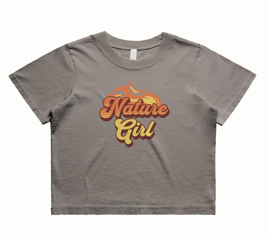 Inferno Ride  (Solar Blaze Flame) Crop Tee (Women's) image 1
