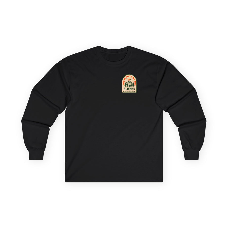 Life is Good on the Slopes Long Sleeve T-Shirt (Mens) image 1
