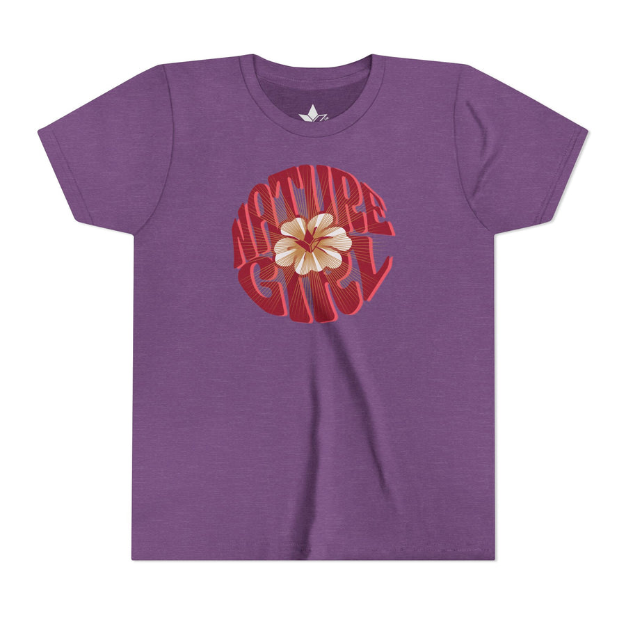 Hibiscus Flower Short Sleeve T-Shirt (Girls) image 1