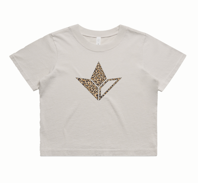 Cheetah Aloe Crop Tee (Womens)