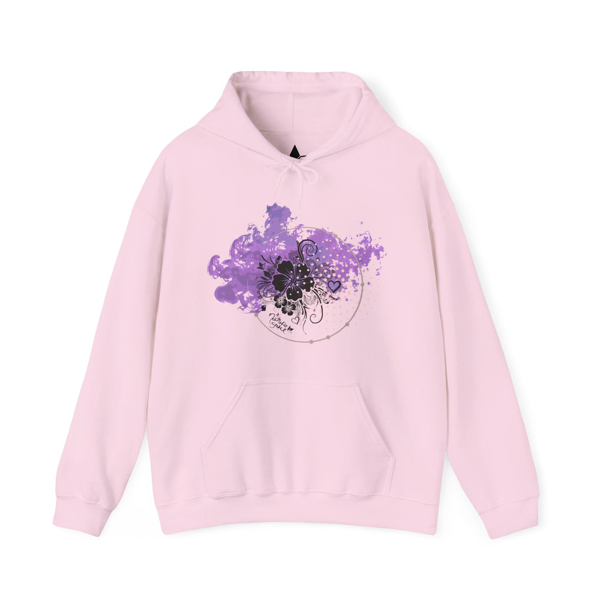 Hibiscus Fog Nature Girl Hoodie (Womens) image 0