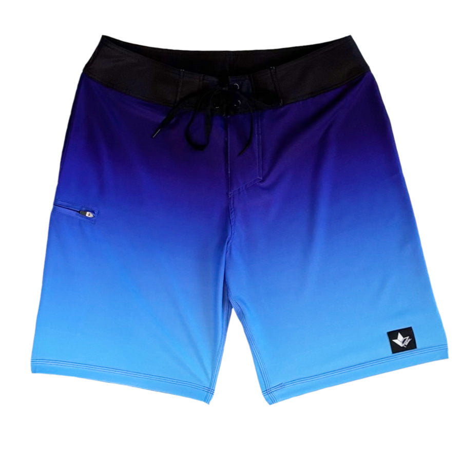 Contrast VeraFlex Performance Boardshorts (Black/Blue Ombre) image 4