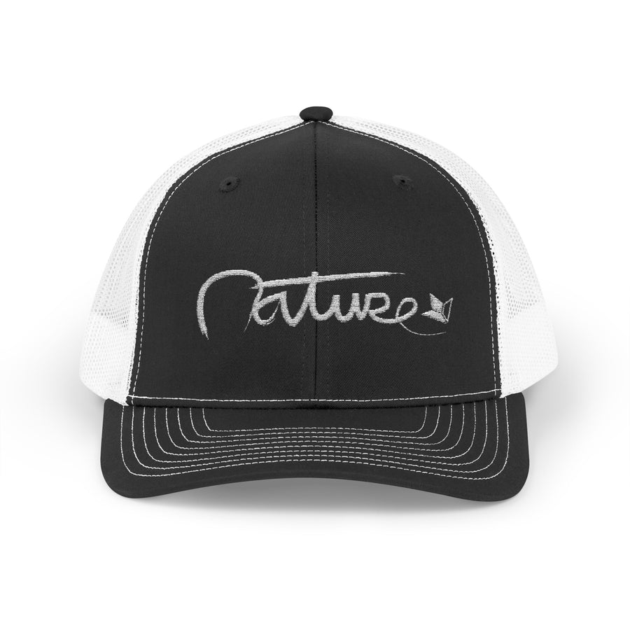 Nature Embroidered Snapback Trucker Hat image 0