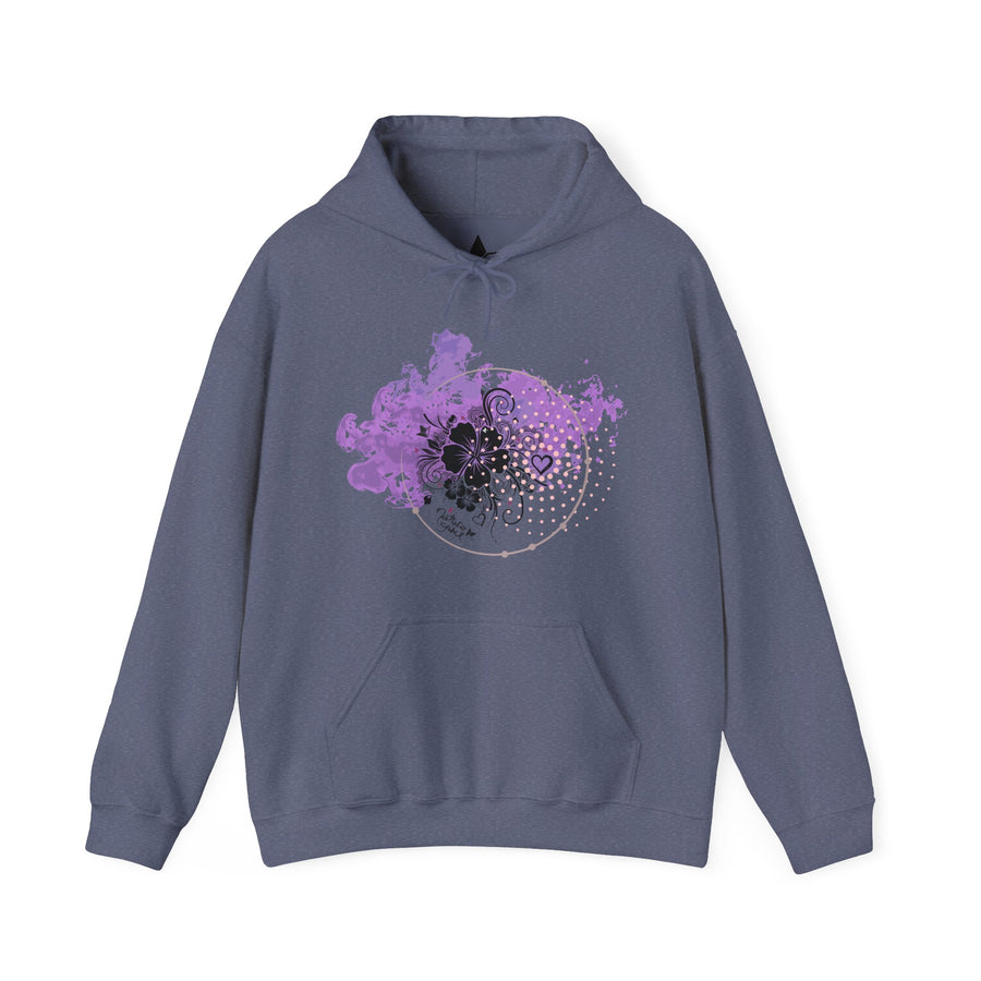 Hibiscus Fog Nature Girl Hoodie (Womens) image 3