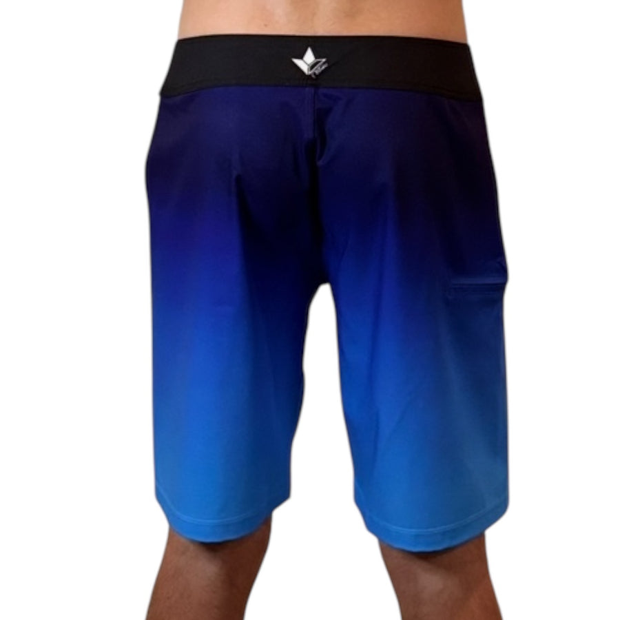 Contrast VeraFlex Performance Boardshorts (Black/Blue Ombre) image 1