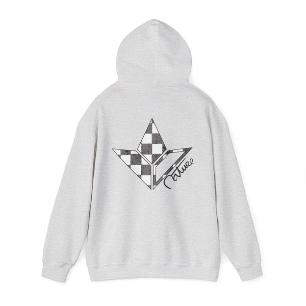 Distressed Checkered Aloe Hoodie (Mens) image 0
