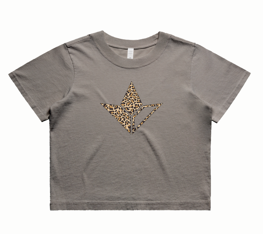 Cheetah Aloe Crop Tee (Womens) image 2
