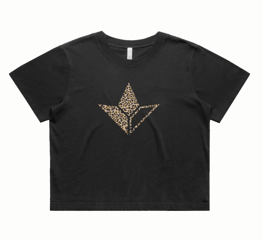 Cheetah Aloe Crop Tee (Womens) image 1