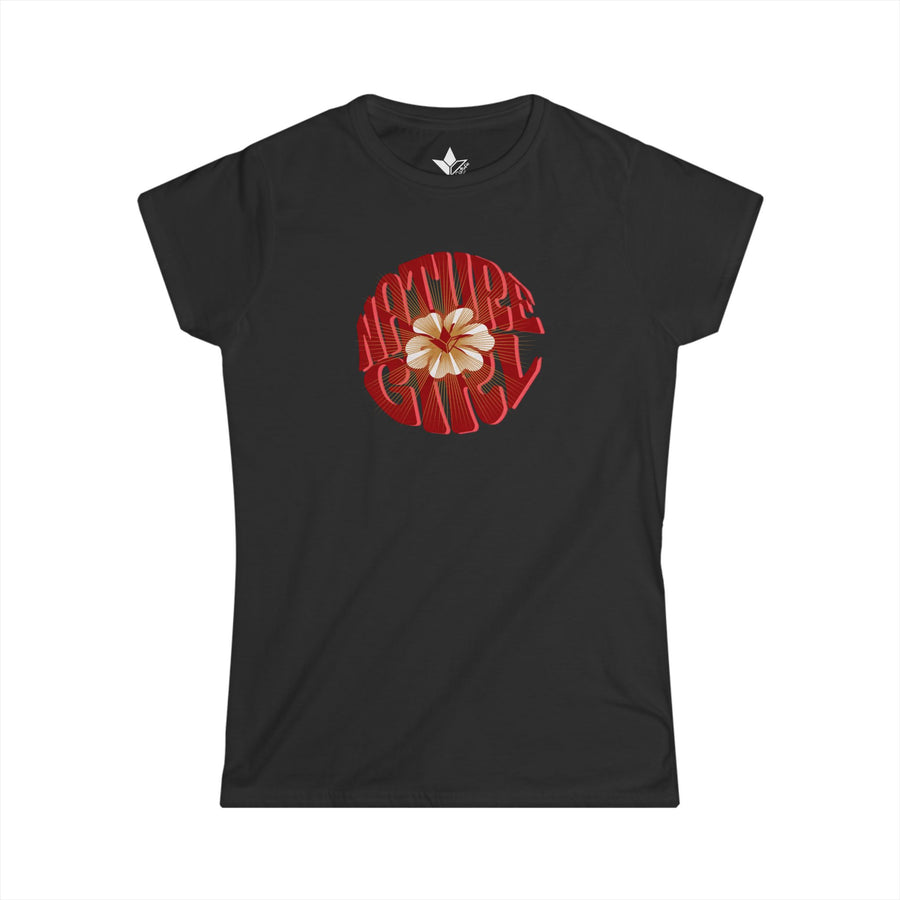 Hibiscus Flower Short Sleeve T-Shirt (Womens) image 1