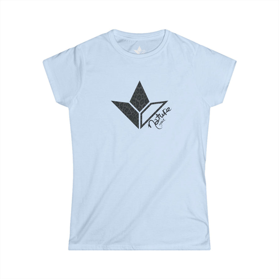 Black Leopard Aloe Short Sleeve T-Shirt (Womens) image 1
