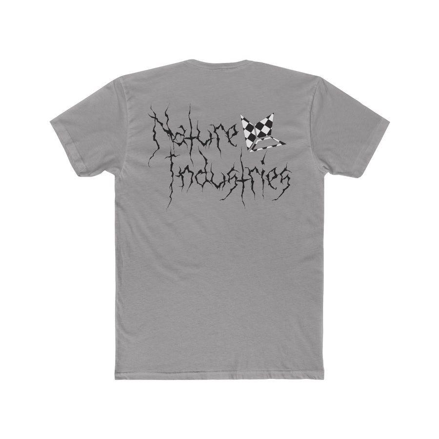 Nature Industries White Checkered Flag Short Sleeve T-Shirt (Mens) image 3