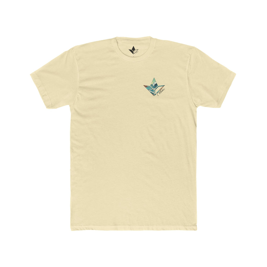 Copy of Unisex Cotton Crew Tee - Nature Wave Graphic T-Shirt image 2