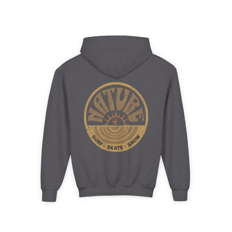 Sun Dial Heavy Hooded Sweatshirt (Youth Unisex) image 1