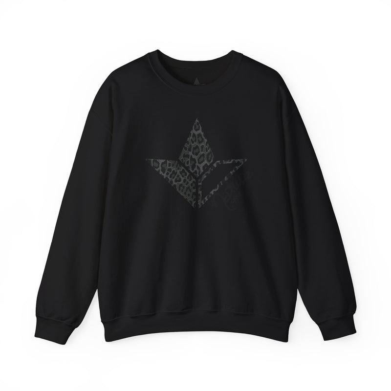 Black Leopard Aloe Crewneck Sweatshirt (Womens)