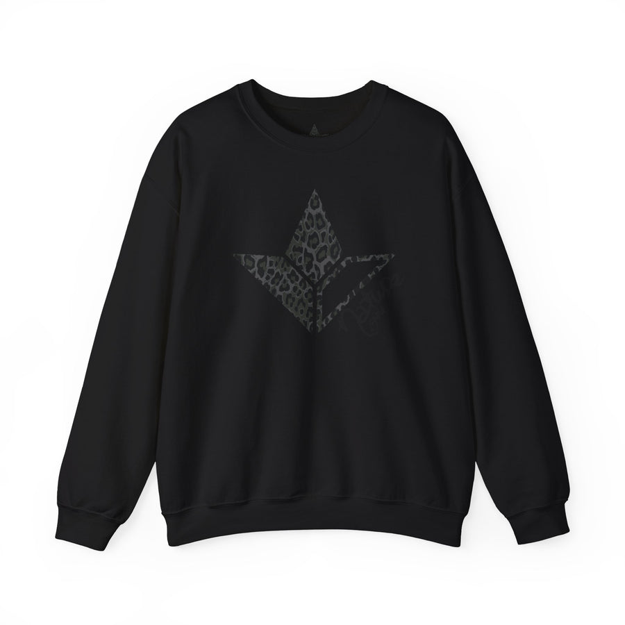 Black Leopard Aloe Crewneck Sweatshirt (Womens) image 0
