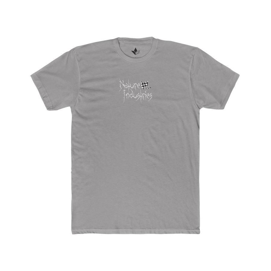 Nature Industries White Checkered Flag Short Sleeve T-Shirt (Mens) image 2