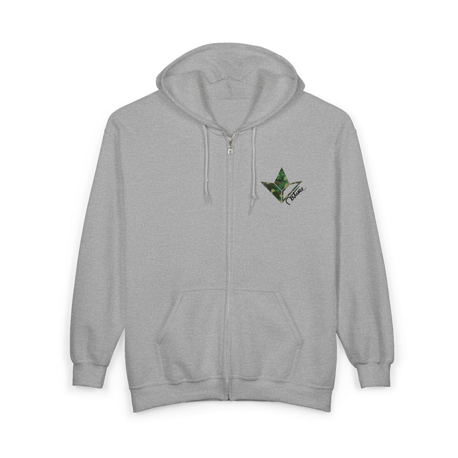 Camo Aloe Zip Front Hoodie (Mens) image 1