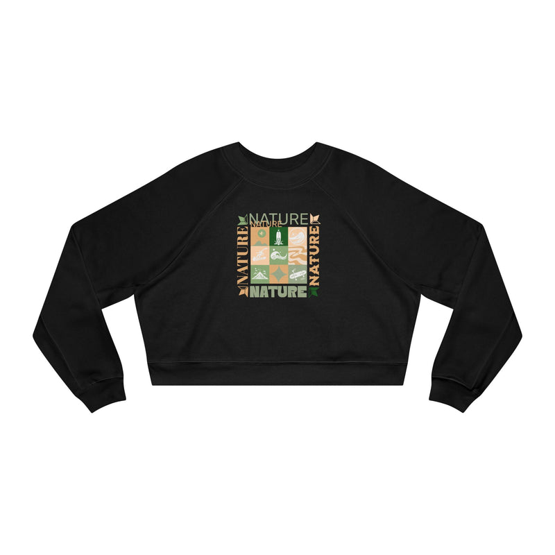 Nature Girl Squared Cropped Fleece Pullover Sweatshirt  (Women)