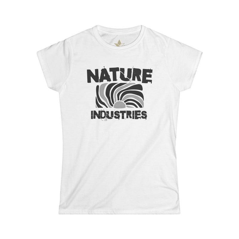 Sun Waves (Shades of Grey)  Short Sleeve T-Shirt (Womens)