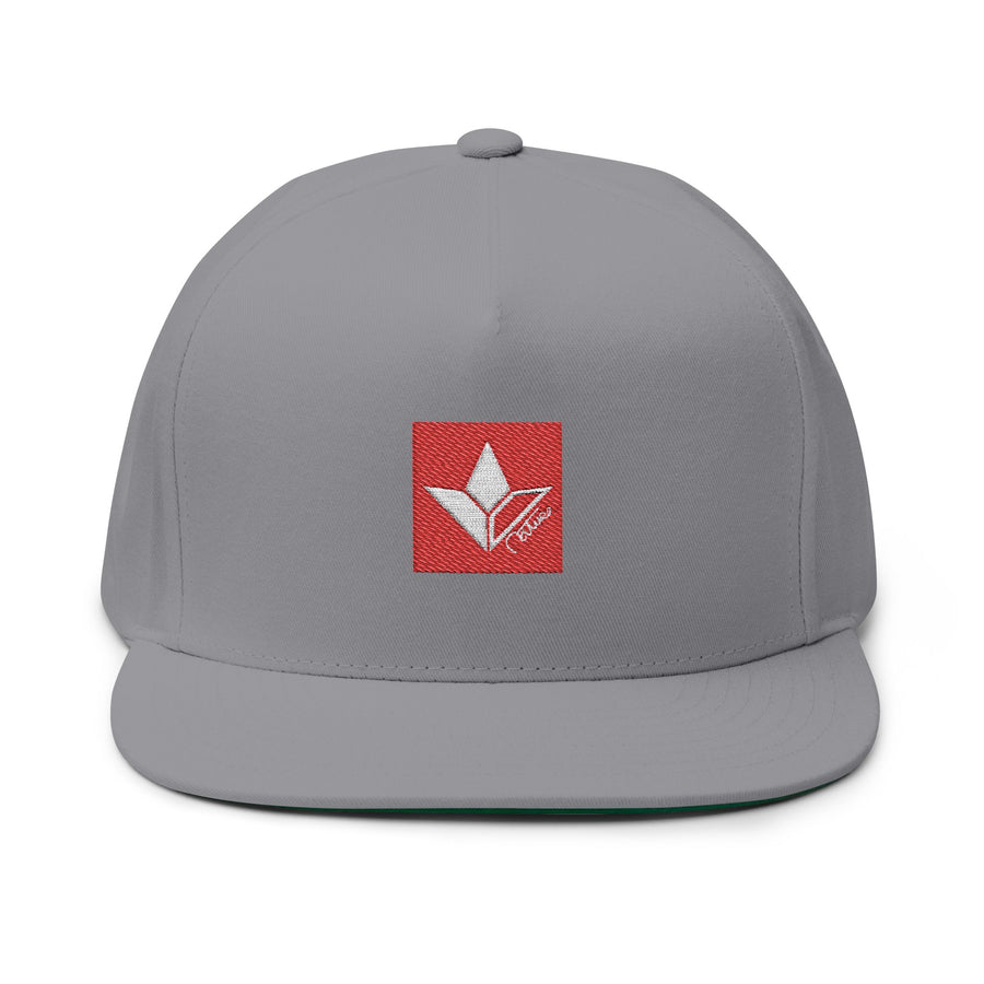Aloe Squared (Red) Embroidered Flat Bill Cap image 2