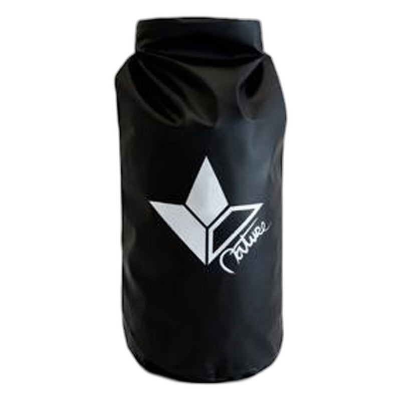 Waterproof Dry Bag Backpack with Roll Top (20L) (Black with White Aloe)