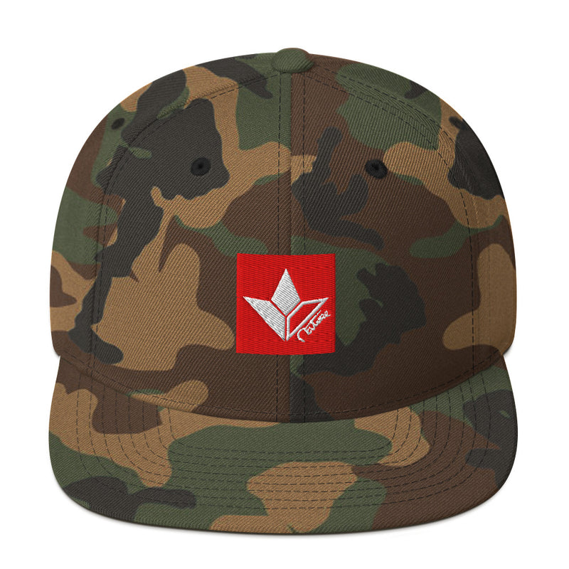 Camo Aloe Squared Embroidered Flat Bill Hat