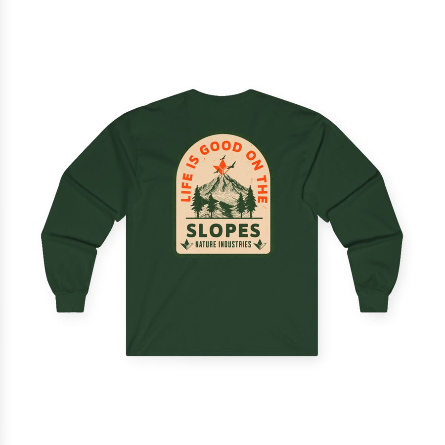 Life is Good on the Slopes Long Sleeve T-Shirt (Mens) image 3