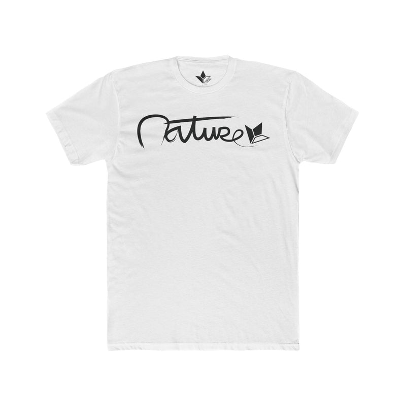 Nature Tilted Right (Black) Short Sleeve T-Shirt (Mens)