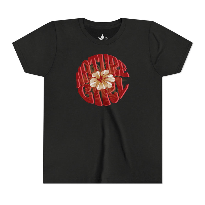 Hibiscus Flower Short Sleeve T-Shirt (Girls)