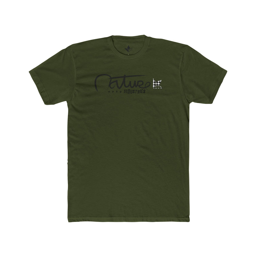 Nature Industries Tilted Right (Black) Short Sleeve T-Shirt (Mens) image 2
