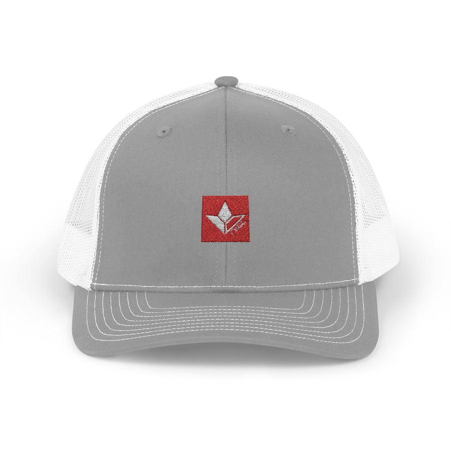 Aloe Squared (Red) Embroidered Snapback Trucker Hat image 1